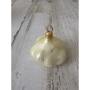 Vintage radko garlic glitter glass vegetable ornament‎ Xmas tree